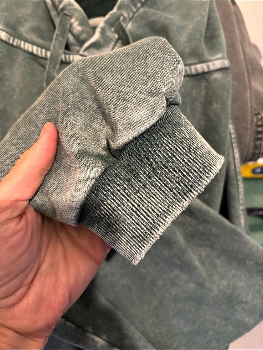 CSB Washed Hoodie in Green Size Small